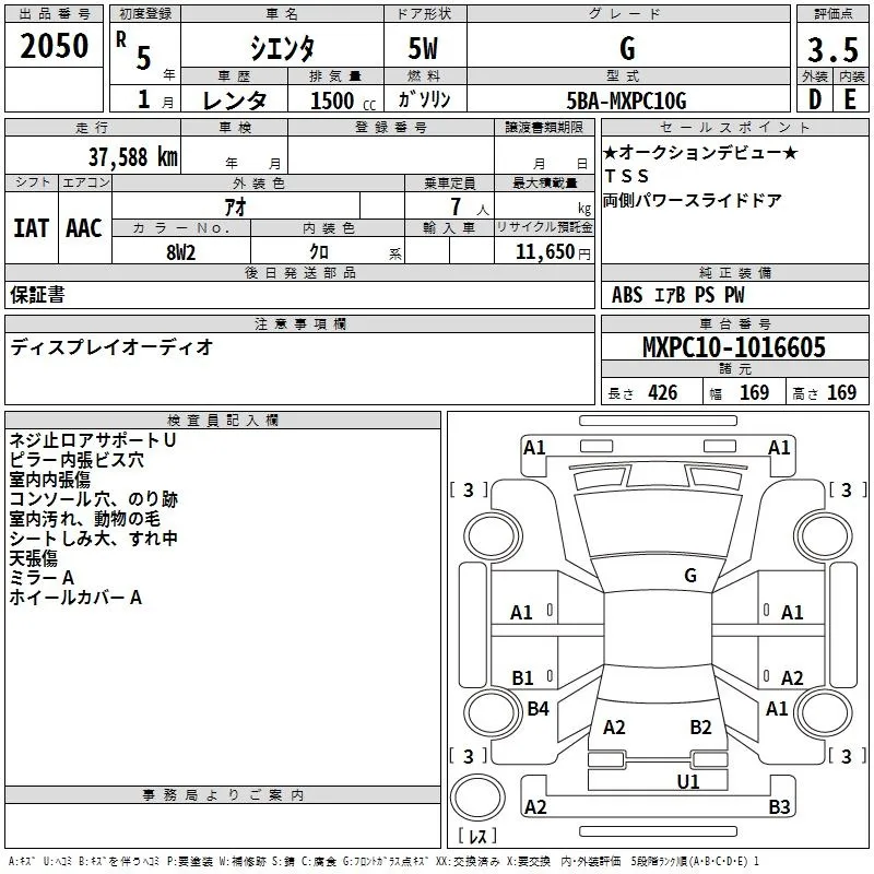 TOYOTA SIENTA 2023