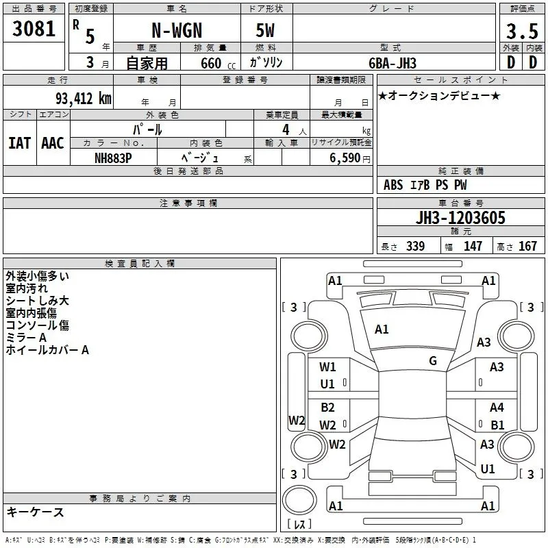 HONDA N WGN 2023