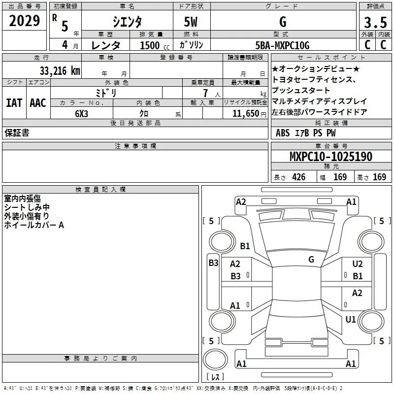 TOYOTA SIENTA 2023