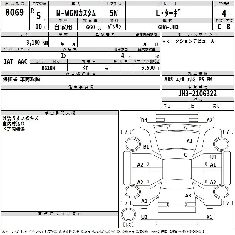 HONDA N WGN 2023