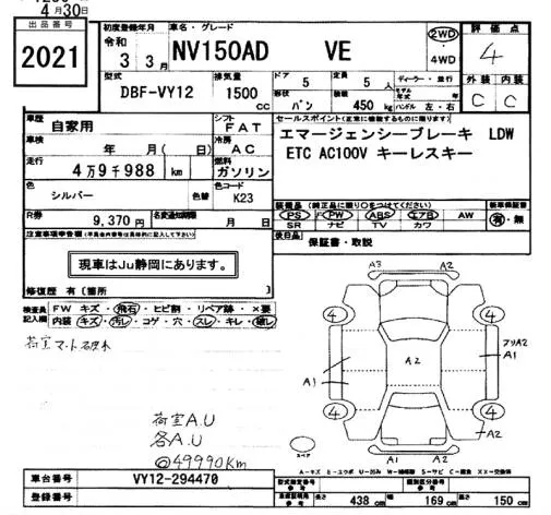 NISSAN AD 2021