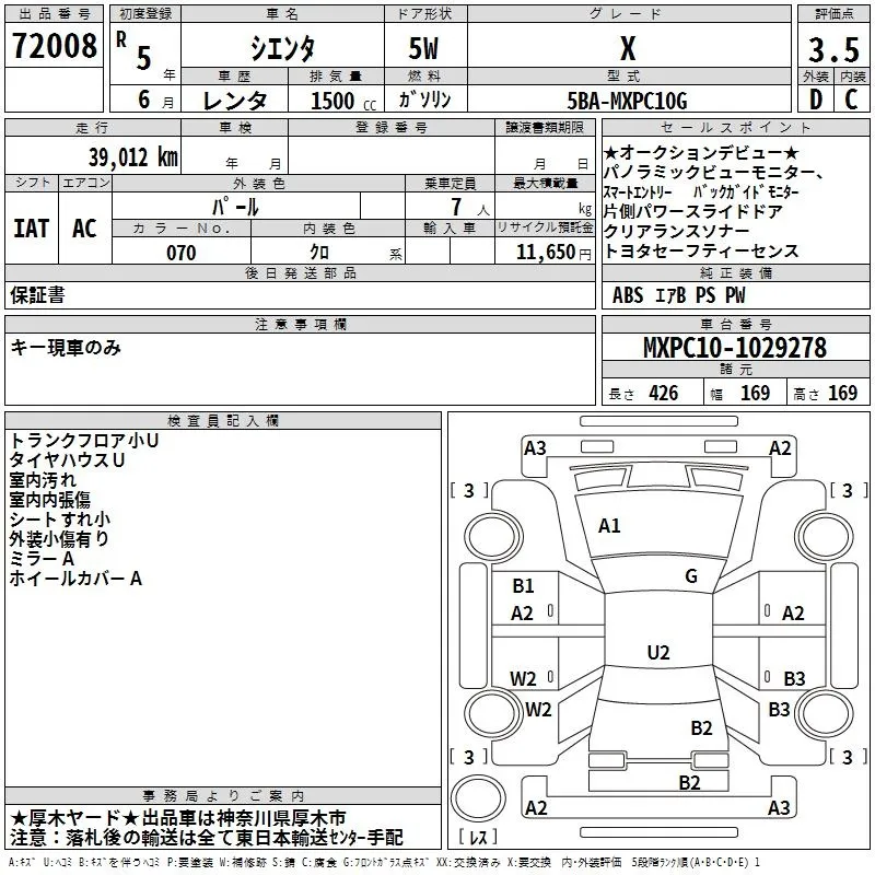 TOYOTA SIENTA 2023
