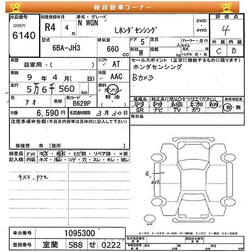 HONDA N WGN 2022