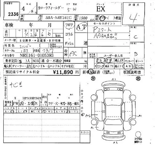 TOYOTA COROLLA FIELDER 2022