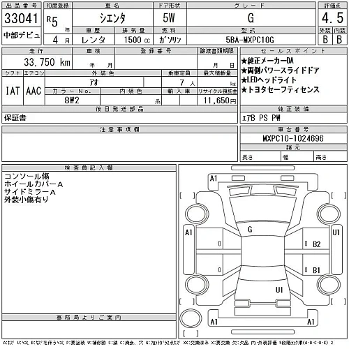 TOYOTA SIENTA 2023