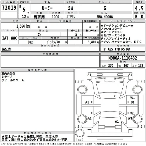 TOYOTA ROOMY 2023