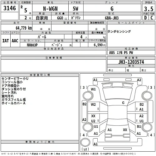 HONDA N WGN 2023