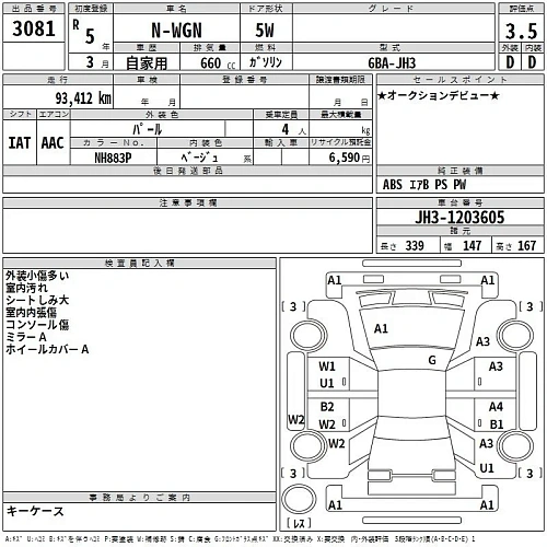 HONDA N WGN 2023