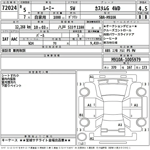 TOYOTA ROOMY 2023