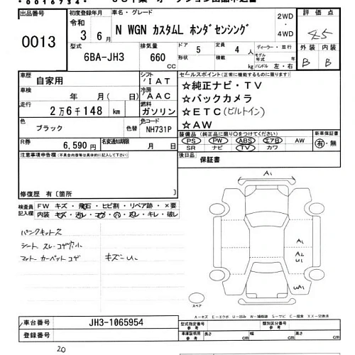 HONDA N WGN 2021