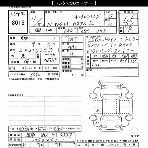 HONDA N WGN 2022