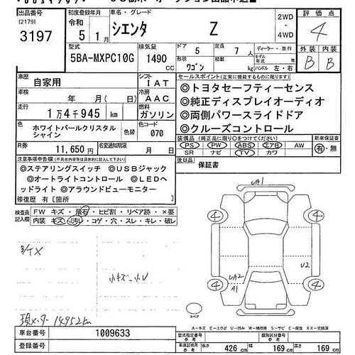 TOYOTA SIENTA 2023