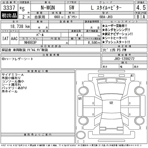 HONDA N WGN 2023