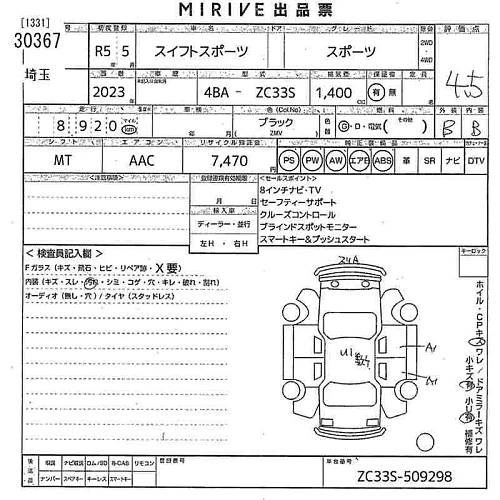 SUZUKI SWIFT 2023