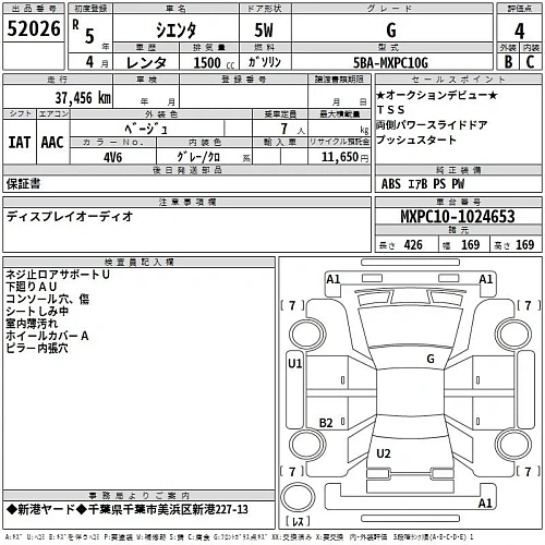 TOYOTA SIENTA 2023