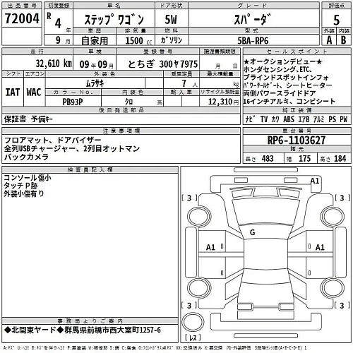 HONDA STEP WAGON 2022
