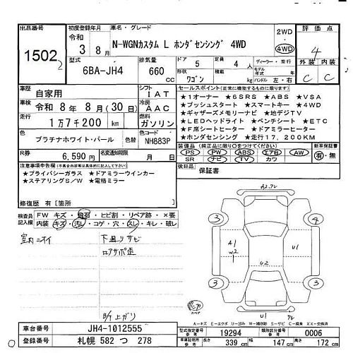 HONDA N WGN 2021