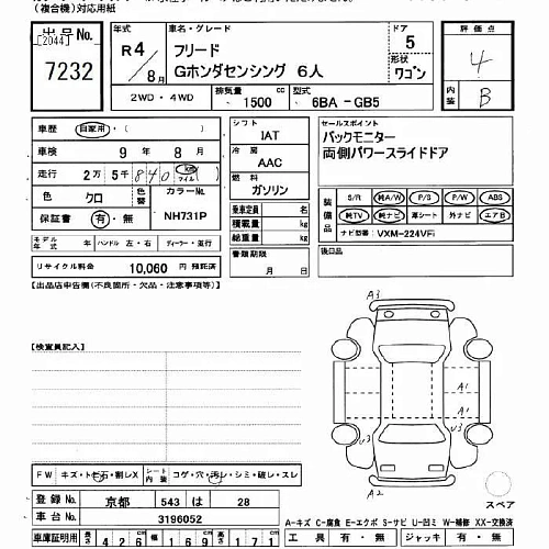 HONDA FREED 2022