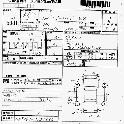 TOYOTA COROLLA FIELDER 2023